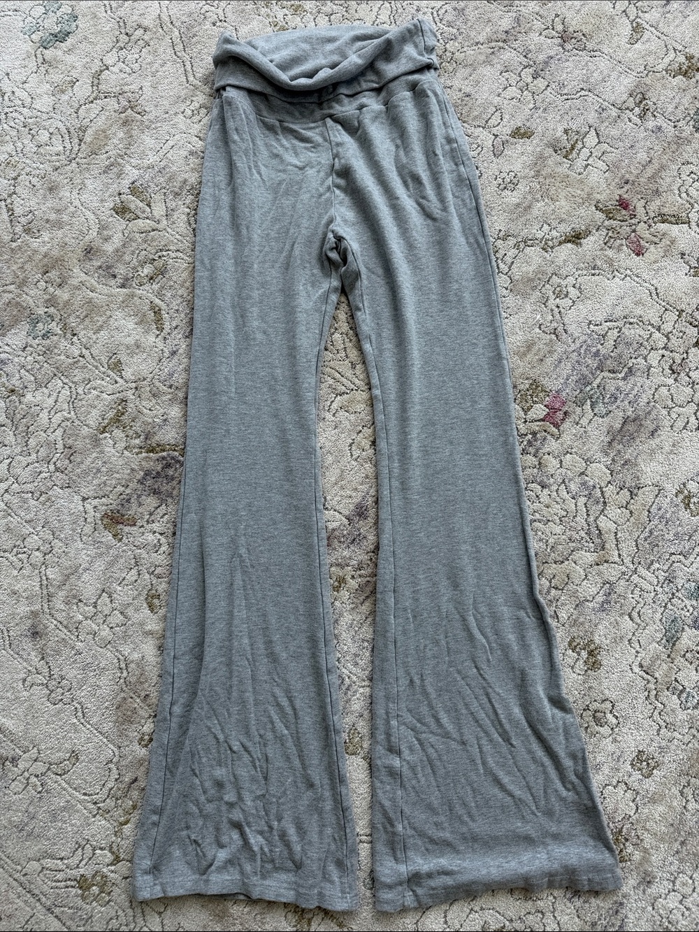 Gray Wide-Leg Lounge Pants